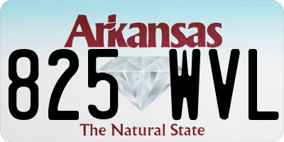 AR license plate 825WVL