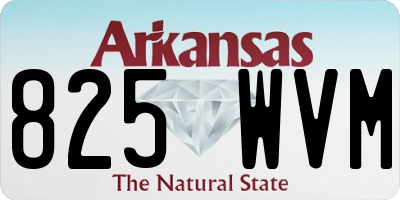 AR license plate 825WVM
