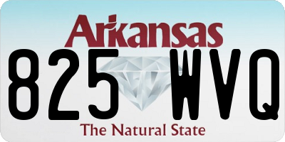 AR license plate 825WVQ