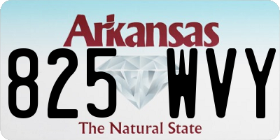 AR license plate 825WVY