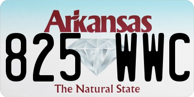 AR license plate 825WWC