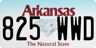 AR license plate 825WWD