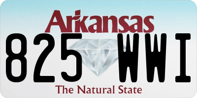 AR license plate 825WWI