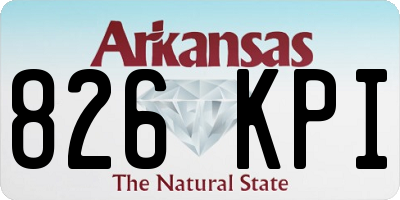 AR license plate 826KPI