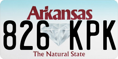 AR license plate 826KPK