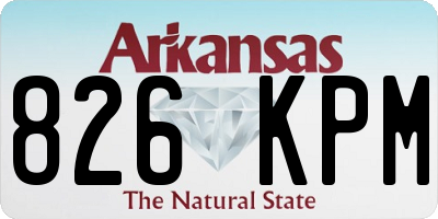 AR license plate 826KPM