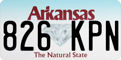 AR license plate 826KPN