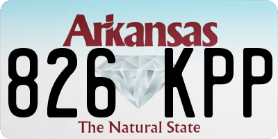 AR license plate 826KPP