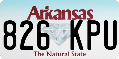 AR license plate 826KPU