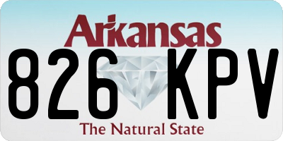 AR license plate 826KPV