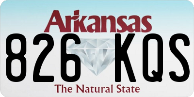 AR license plate 826KQS