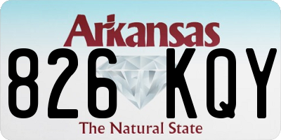 AR license plate 826KQY