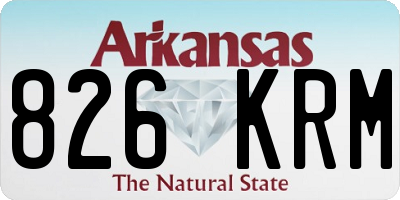 AR license plate 826KRM