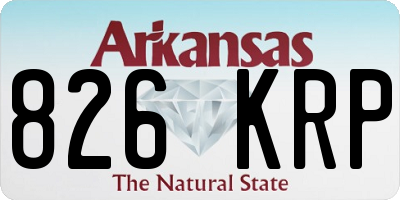 AR license plate 826KRP