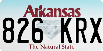 AR license plate 826KRX