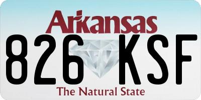 AR license plate 826KSF