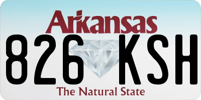 AR license plate 826KSH