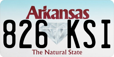 AR license plate 826KSI