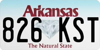 AR license plate 826KST