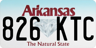 AR license plate 826KTC