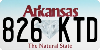 AR license plate 826KTD