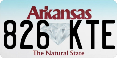 AR license plate 826KTE
