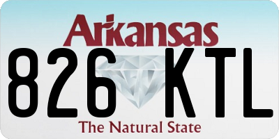 AR license plate 826KTL