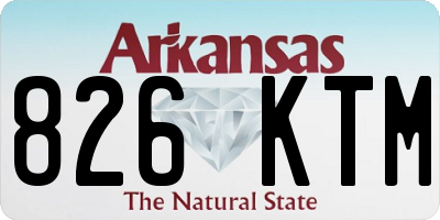 AR license plate 826KTM