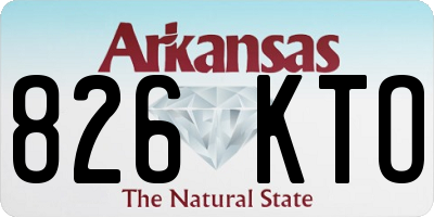 AR license plate 826KTO