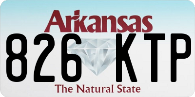 AR license plate 826KTP