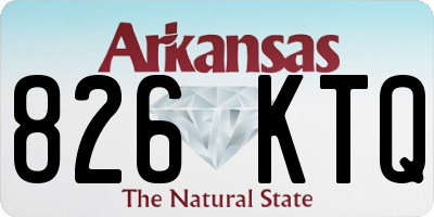 AR license plate 826KTQ