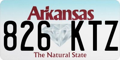 AR license plate 826KTZ