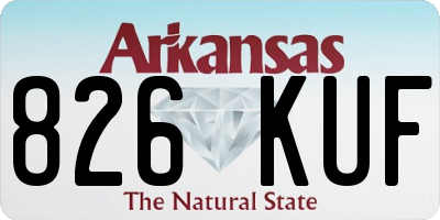 AR license plate 826KUF
