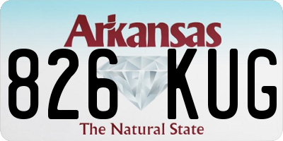 AR license plate 826KUG