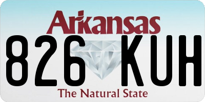 AR license plate 826KUH