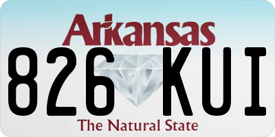 AR license plate 826KUI