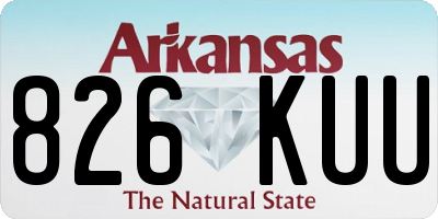 AR license plate 826KUU