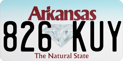 AR license plate 826KUY