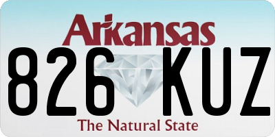 AR license plate 826KUZ