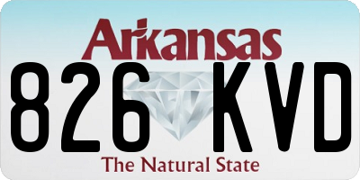 AR license plate 826KVD