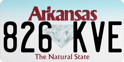 AR license plate 826KVE