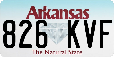 AR license plate 826KVF