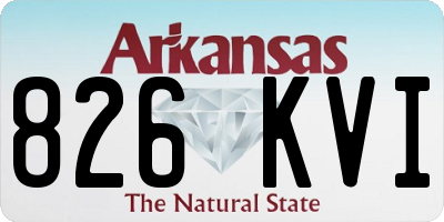 AR license plate 826KVI