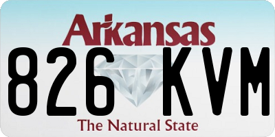 AR license plate 826KVM