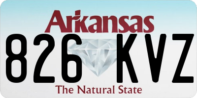 AR license plate 826KVZ