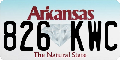 AR license plate 826KWC