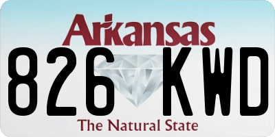 AR license plate 826KWD