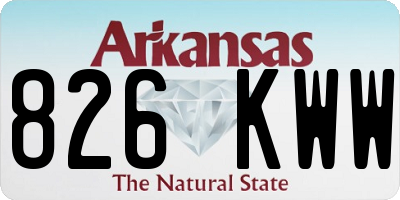 AR license plate 826KWW