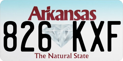 AR license plate 826KXF