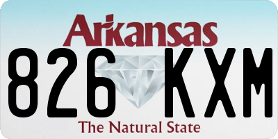 AR license plate 826KXM